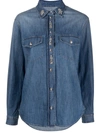 ERMANNO ERMANNO BUTTON-FRONT DENIM SHIRT