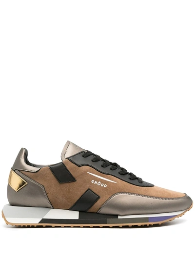 Ghoud Colour-block Logo Trainers In Brown