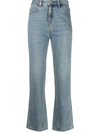 ADER ERROR CROPPED STRAIGHT-LEG JEANS