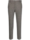 THEORY CHECK-PRINT CROPPED TROUSERS
