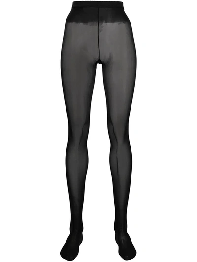 Wolford Individual Gobi 10 Denier Tights In Black