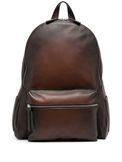Orciani Artik Tarnished Backpack In Brown