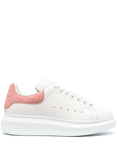 Alexander Mcqueen Perforated Oversized Sneakers In Rose