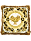Versace Home Cushion With Baroque Print In Gold