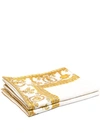 Versace Home Baroco-print Tablecloth In Neutrals