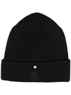 MONCLER LOGO-PATCH BEANIE