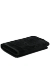 VERSACE HOME EMBROIDERED LOGO BATH TOWEL