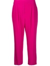 DKNY TAPERED CROPPED-LEG TROUSERS