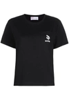 RED VALENTINO LOGO-EMBROIDERED T-SHIRT