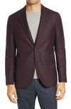 JACK VICTOR MIDLAND SLIM FIT WINDOWPANE SPORT COAT,1202519 216