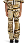 VERSACE BAROCCO PATCHWORK SILK PANTS,A886761F005455N030