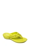 Minnetonka Women's Silverthorne Prism Thong Sandals Women's Shoes In Lime