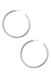 Halogenr Halogen Large Sleek Tube Hoop Earrings In Rose Gold