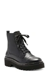 VINCE CAMUTO MINDINTA CHAIN TRIM COMBAT BOOT,VC-MINDINTA