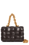 Bottega Veneta The Chain Cassette Intrecciato-leather Bag In Brown