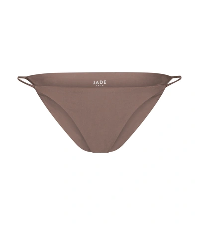 Jade Swim Bare Minimum Bikini Bottoms In Nude