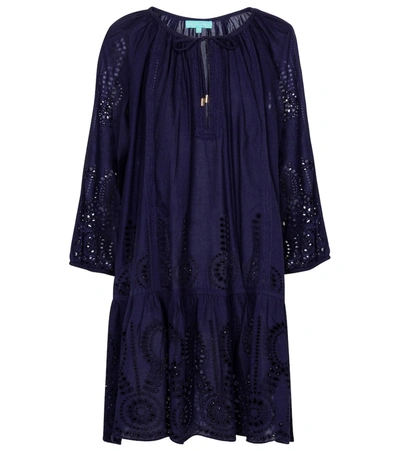 Melissa Odabash Ashley Cotton Kaftan In Blue