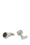 Hugo Boss - Cufflinks And Studs Set With Black Enamel Core - Black In Black