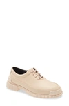 Camper Pix Lace-up Shoes In Nude Leather