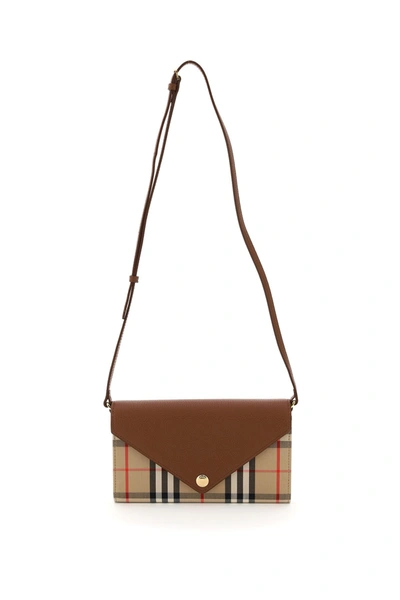 Burberry Hannah Minibag In Brown,black,red