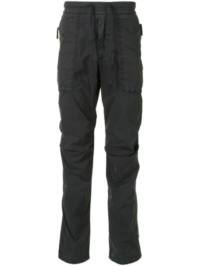 James Perse Mid-rise Straight Leg Trousers In Black
