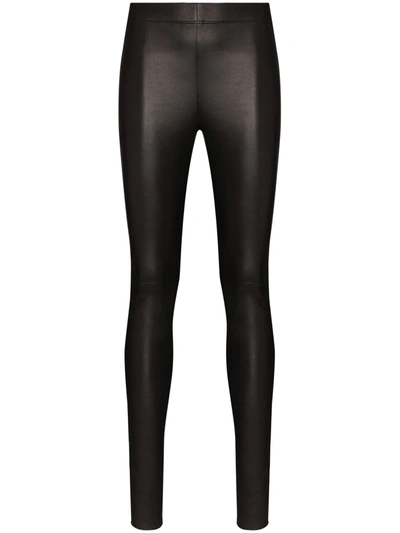 JOSEPH HIGH-WAIST LAMBSKIN LEGGINGS