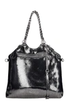 MARC ELLIS ODELIA TOTE IN SILVER LEATHER,11652175