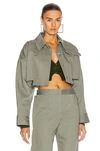 Jacquemus La Veste Albi Wool-blend Jacket In Green