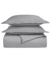 Charter Club Damask 550 Thread Count 100% Cotton 3-pc. Duvet Cover Set, Full/queen, Created For Macy's Bedding In Smoke (grey)