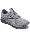 Brooks Men's Adrenaline Gts 21 Running Sneakers From Finish Line In Gray, Tradewinds