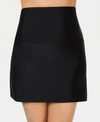 Island Escape Women's La Palma High-waist Tummy Control Swim Skirt, Created For Macy's In Black