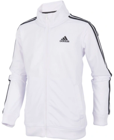 Adidas Originals Unisex Iconic Tricot Jacket - Big Kid In White