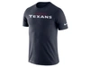 Nike Men's Tennessee Titans Dri-fit Cotton Essential Wordmark T-shirt In Blue