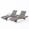 NOBLE HOUSE CRETE OUTDOOR CHAISE LOUNGE, SET OF 2