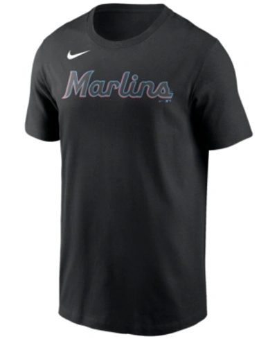NIKE MIAMI MARLINS MEN'S SWOOSH WORDMARK T-SHIRT