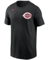 Nike Men's Black Cincinnati Reds Wordmark Legend T-shirt In Black