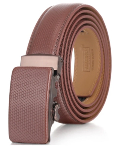 Mio Marino Men's Designer Ratchet Belts In Honey Brown