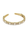 ADRIANA ORSINI WOMEN'S TIVOLI 18K YELLOW GOLDPLATED STERLING SILVER & CUBIC ZIRCONIA FLEX CUFF,0400011283972