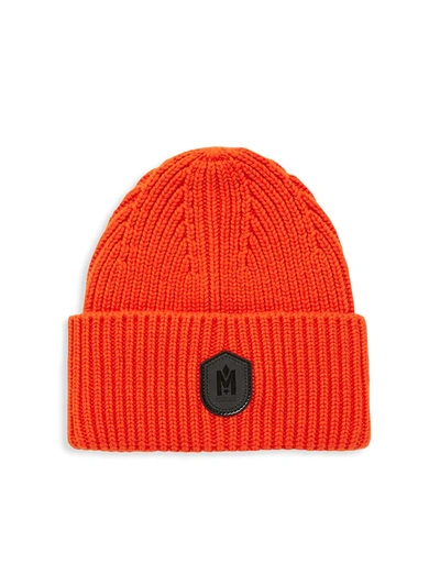 Mackage Rib-knit Beanie In Mandarin