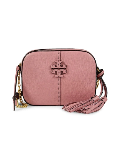 Tory Burch Women's Mcgraw Leather Camera Bag In Pink Magnolia