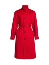 BOTTEGA VENETA HEAVY COTTON TWILL BELTED TRENCH COAT,400013232138