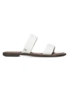 Sam Edelman Gala Two Strap Slide Sandal In White