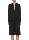 JW ANDERSON WOOL GABARDINE KNOTTED FRONT TUXEDO JACKET