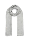 AMA PURE 'STARLIGHT PERLA' FRINGE CASHMERE SCARF