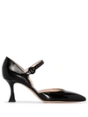 GIANVITO ROSSI 70MM LEATHER MARY JANE PUMPS