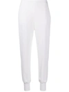 Stella Mccartney Elasticated-waist Tapered Trousers In Neutrals
