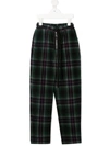 DUOLTD CHECK PRINT TROUSERS