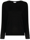 Eres Buttoned Shoulders Jumper In Black