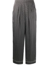 Eres Eleanor Star Print Pyjama Pants In Black