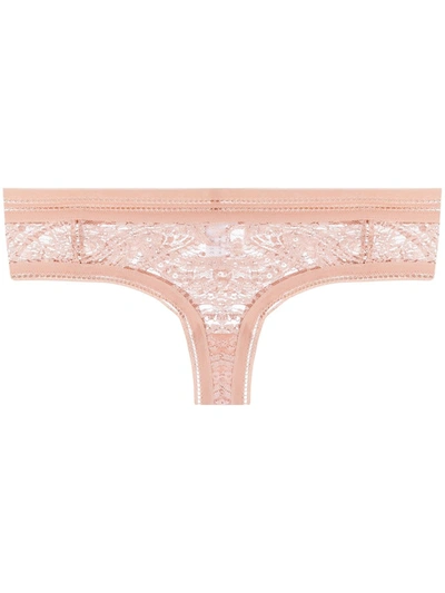Eres Musc Lace Brazilian Briefs In Pink